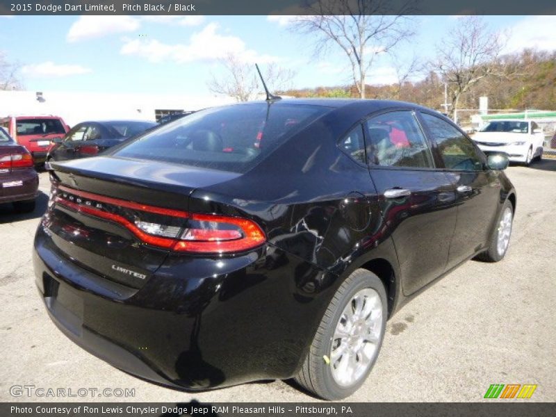 Pitch Black / Black 2015 Dodge Dart Limited