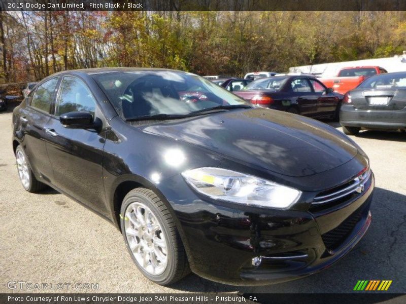 Pitch Black / Black 2015 Dodge Dart Limited