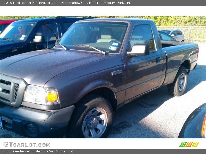 Dark Shadow Grey Metallic / Medium Dark Flint 2010 Ford Ranger XLT Regular Cab