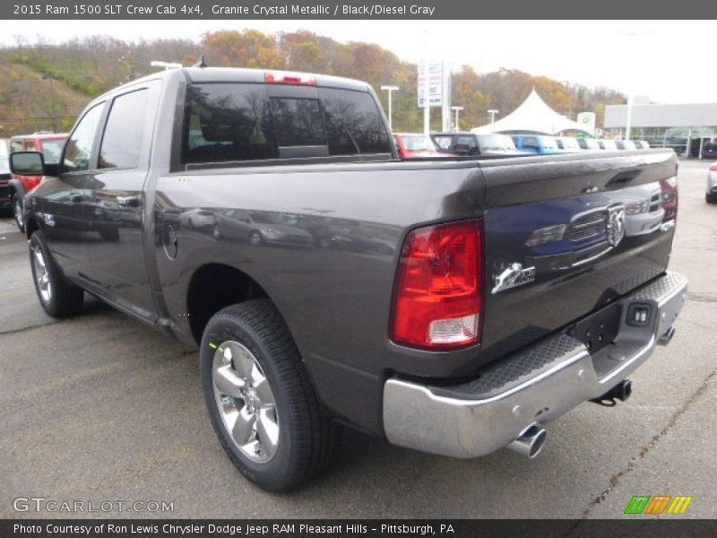 Granite Crystal Metallic / Black/Diesel Gray 2015 Ram 1500 SLT Crew Cab 4x4