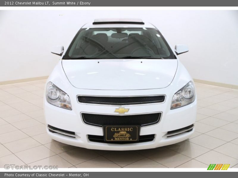 Summit White / Ebony 2012 Chevrolet Malibu LT