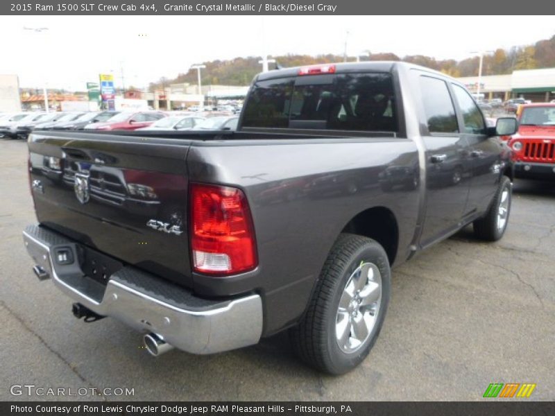 Granite Crystal Metallic / Black/Diesel Gray 2015 Ram 1500 SLT Crew Cab 4x4