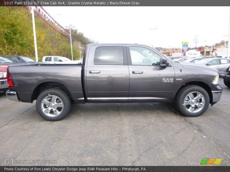Granite Crystal Metallic / Black/Diesel Gray 2015 Ram 1500 SLT Crew Cab 4x4
