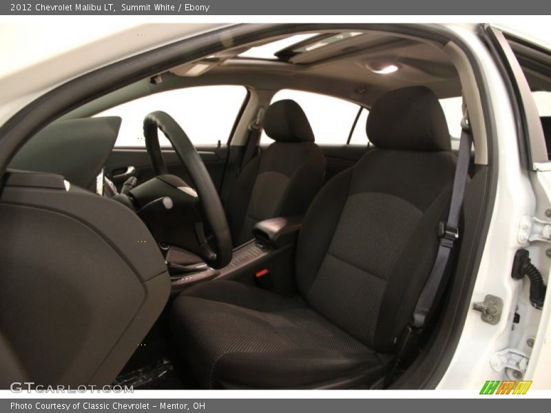 Summit White / Ebony 2012 Chevrolet Malibu LT