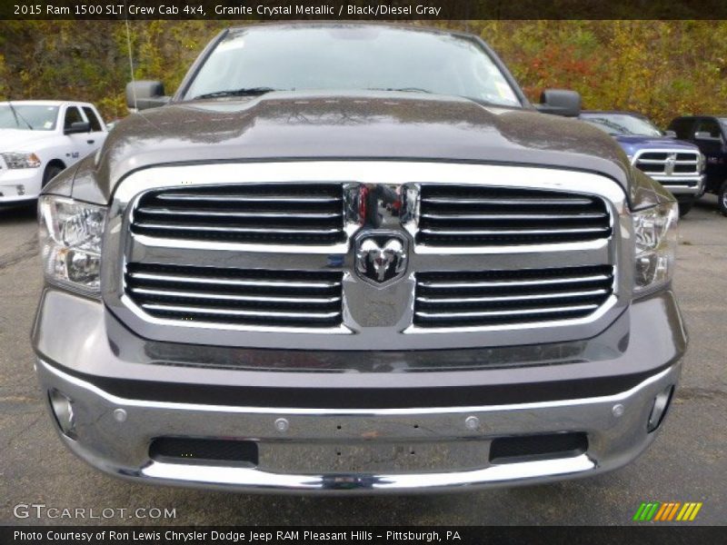 Granite Crystal Metallic / Black/Diesel Gray 2015 Ram 1500 SLT Crew Cab 4x4