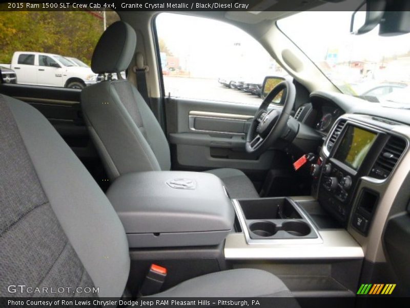 Granite Crystal Metallic / Black/Diesel Gray 2015 Ram 1500 SLT Crew Cab 4x4