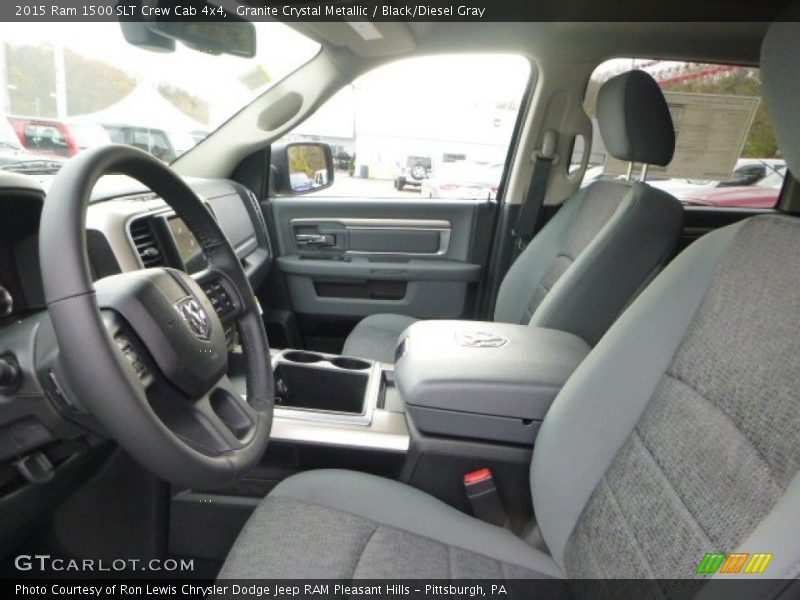 Granite Crystal Metallic / Black/Diesel Gray 2015 Ram 1500 SLT Crew Cab 4x4