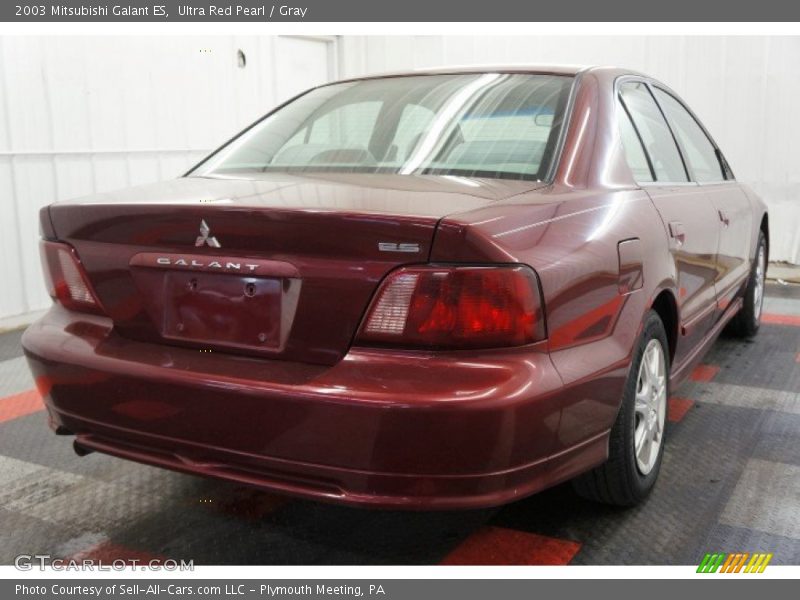 Ultra Red Pearl / Gray 2003 Mitsubishi Galant ES