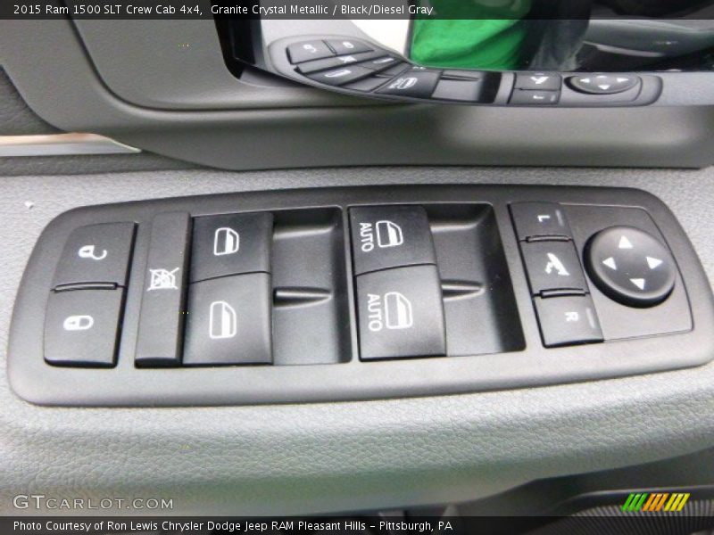Granite Crystal Metallic / Black/Diesel Gray 2015 Ram 1500 SLT Crew Cab 4x4