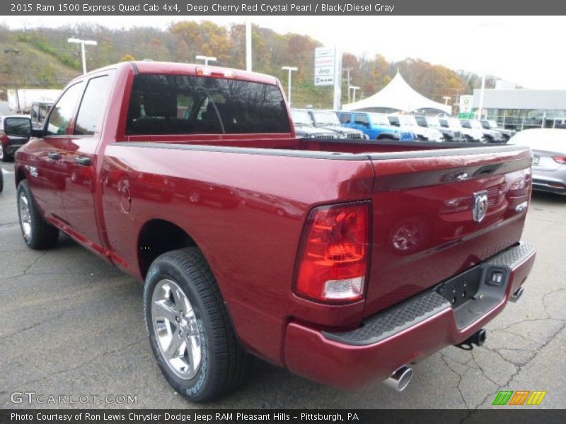 Deep Cherry Red Crystal Pearl / Black/Diesel Gray 2015 Ram 1500 Express Quad Cab 4x4