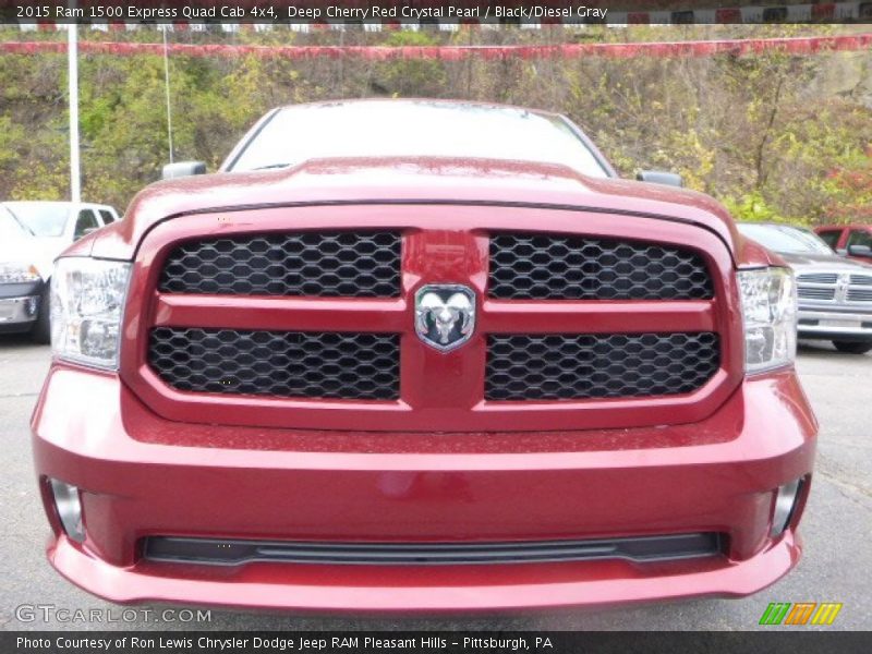 Deep Cherry Red Crystal Pearl / Black/Diesel Gray 2015 Ram 1500 Express Quad Cab 4x4