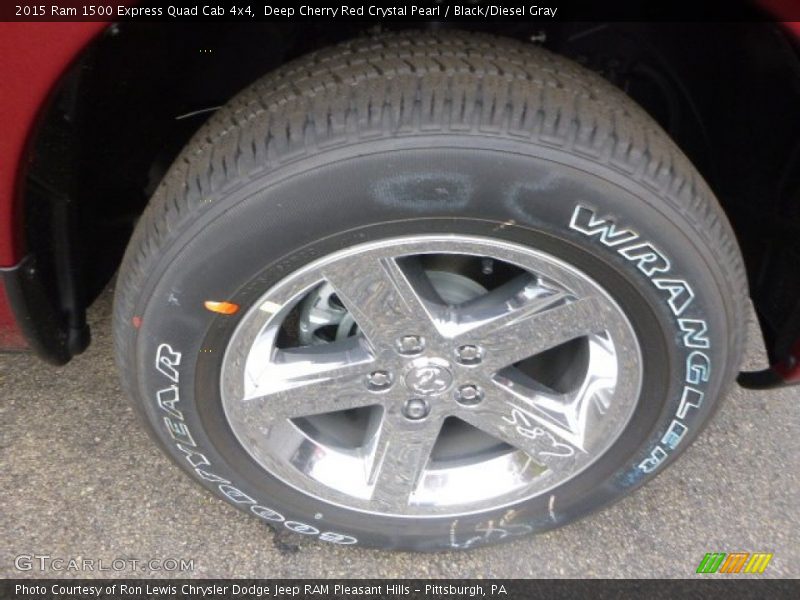 Deep Cherry Red Crystal Pearl / Black/Diesel Gray 2015 Ram 1500 Express Quad Cab 4x4