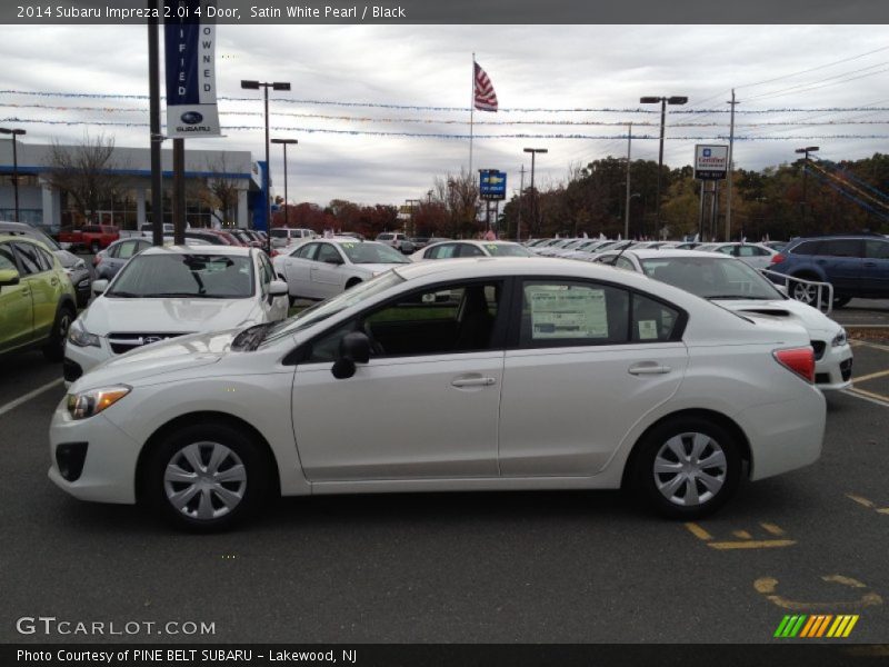 Satin White Pearl / Black 2014 Subaru Impreza 2.0i 4 Door