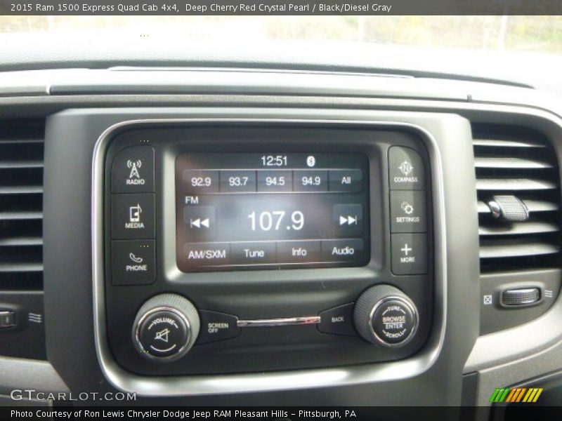 Deep Cherry Red Crystal Pearl / Black/Diesel Gray 2015 Ram 1500 Express Quad Cab 4x4