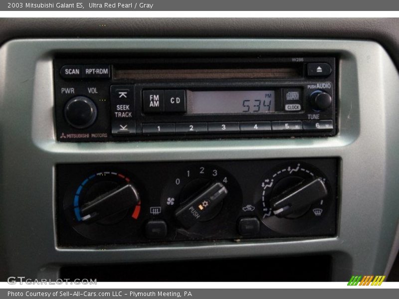 Ultra Red Pearl / Gray 2003 Mitsubishi Galant ES