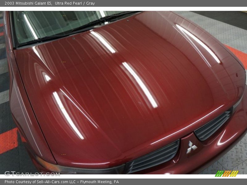 Ultra Red Pearl / Gray 2003 Mitsubishi Galant ES