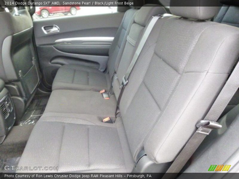 Sandstone Pearl / Black/Light Frost Beige 2014 Dodge Durango SXT AWD