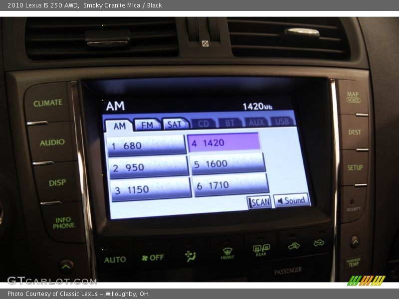 Smoky Granite Mica / Black 2010 Lexus IS 250 AWD