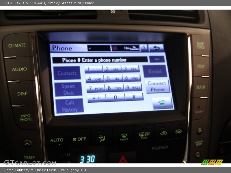 Smoky Granite Mica / Black 2010 Lexus IS 250 AWD