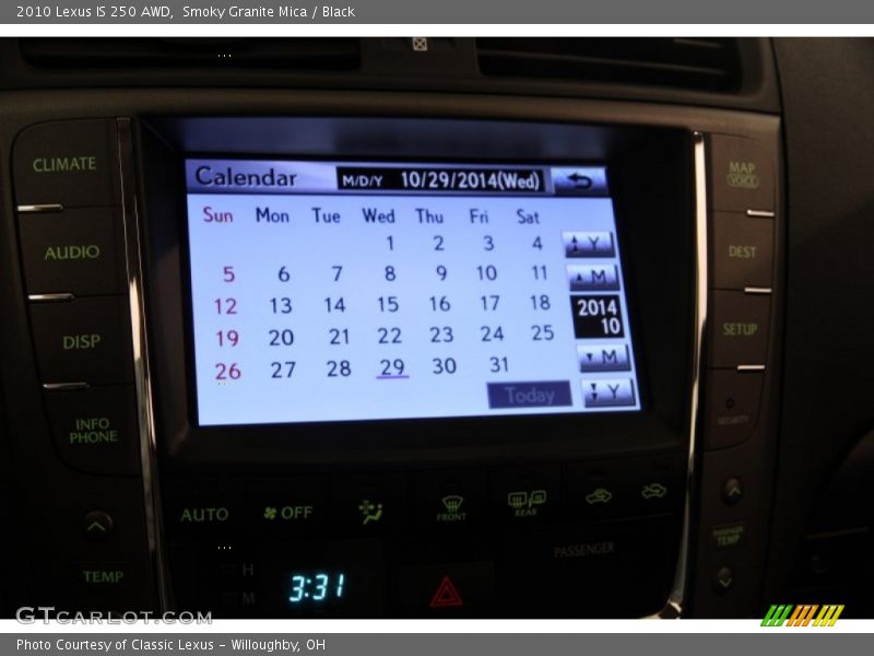 Smoky Granite Mica / Black 2010 Lexus IS 250 AWD