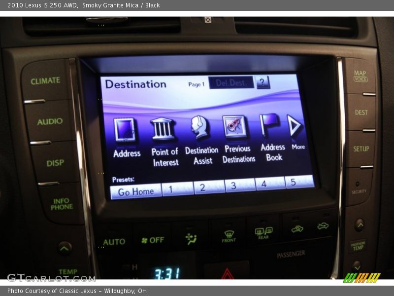 Smoky Granite Mica / Black 2010 Lexus IS 250 AWD