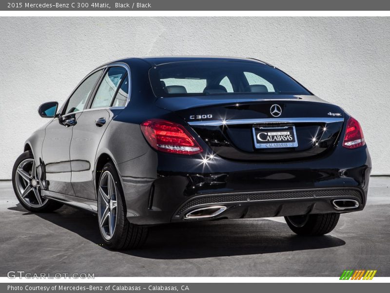 Black / Black 2015 Mercedes-Benz C 300 4Matic