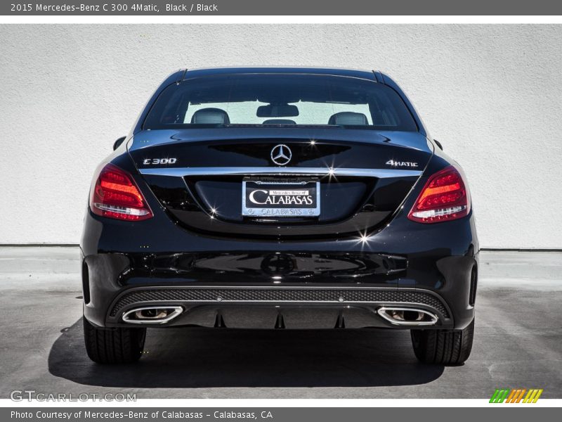 Black / Black 2015 Mercedes-Benz C 300 4Matic