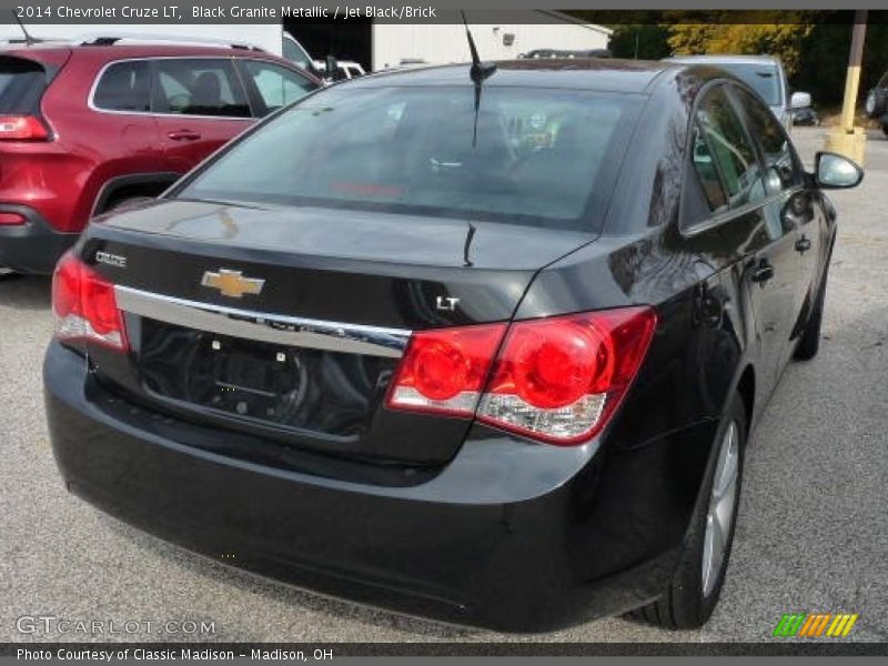 Black Granite Metallic / Jet Black/Brick 2014 Chevrolet Cruze LT