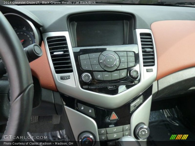 Black Granite Metallic / Jet Black/Brick 2014 Chevrolet Cruze LT