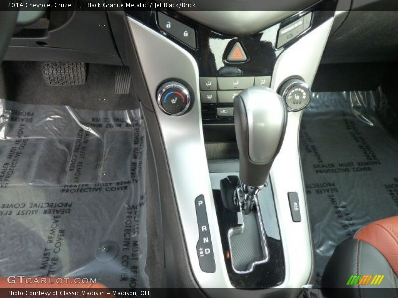 Black Granite Metallic / Jet Black/Brick 2014 Chevrolet Cruze LT