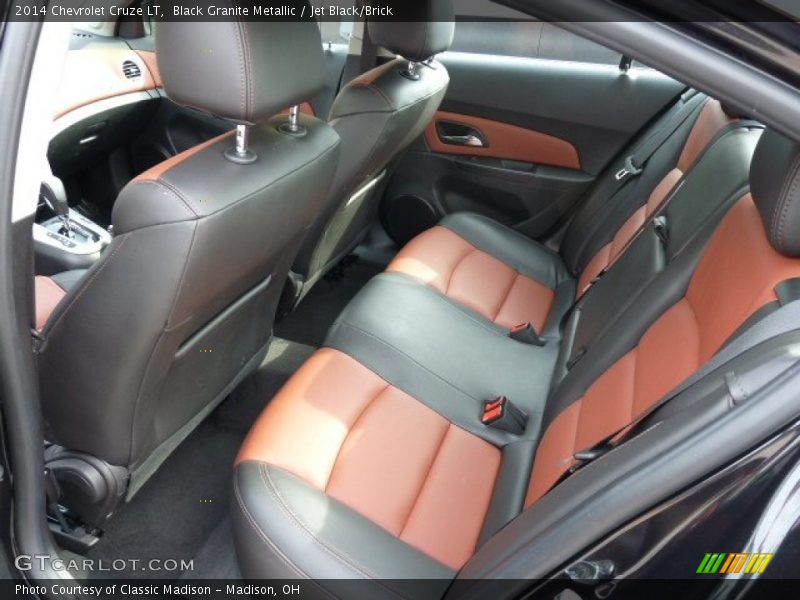 Black Granite Metallic / Jet Black/Brick 2014 Chevrolet Cruze LT