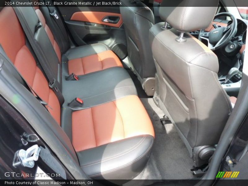 Black Granite Metallic / Jet Black/Brick 2014 Chevrolet Cruze LT