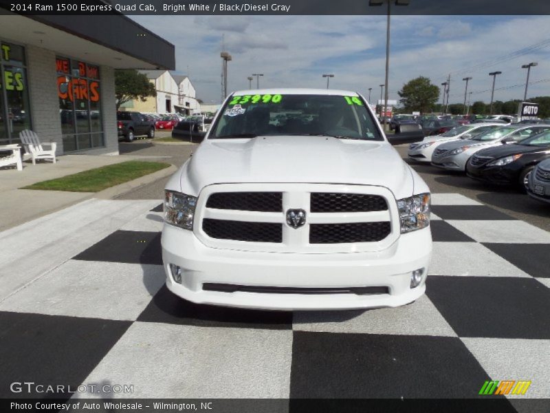 Bright White / Black/Diesel Gray 2014 Ram 1500 Express Quad Cab
