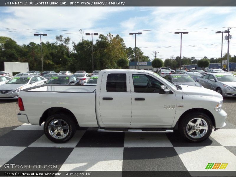 Bright White / Black/Diesel Gray 2014 Ram 1500 Express Quad Cab