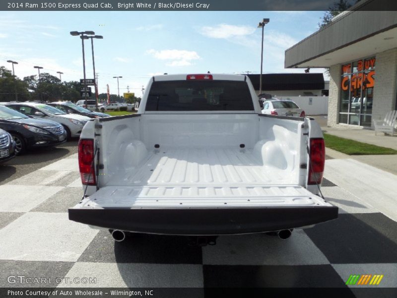 Bright White / Black/Diesel Gray 2014 Ram 1500 Express Quad Cab