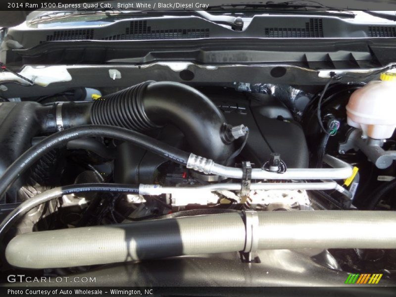 Bright White / Black/Diesel Gray 2014 Ram 1500 Express Quad Cab