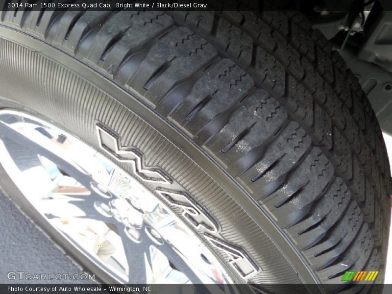 Bright White / Black/Diesel Gray 2014 Ram 1500 Express Quad Cab