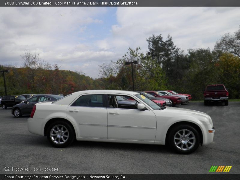 Cool Vanilla White / Dark Khaki/Light Graystone 2008 Chrysler 300 Limited