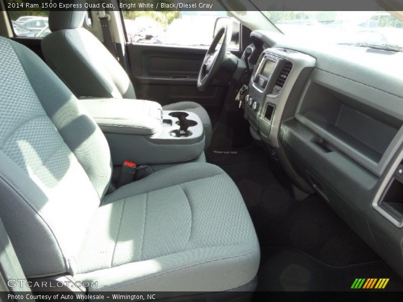 Bright White / Black/Diesel Gray 2014 Ram 1500 Express Quad Cab