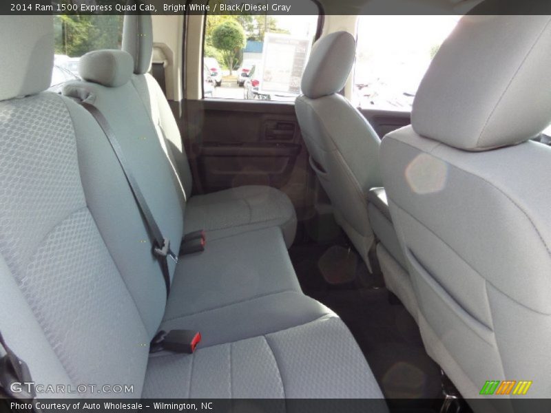 Bright White / Black/Diesel Gray 2014 Ram 1500 Express Quad Cab