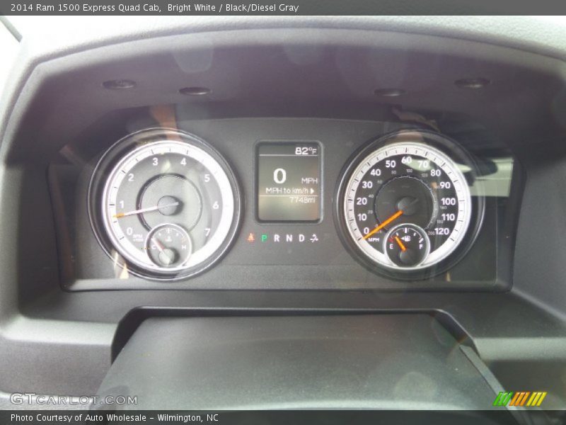 Bright White / Black/Diesel Gray 2014 Ram 1500 Express Quad Cab