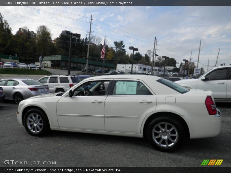 Cool Vanilla White / Dark Khaki/Light Graystone 2008 Chrysler 300 Limited