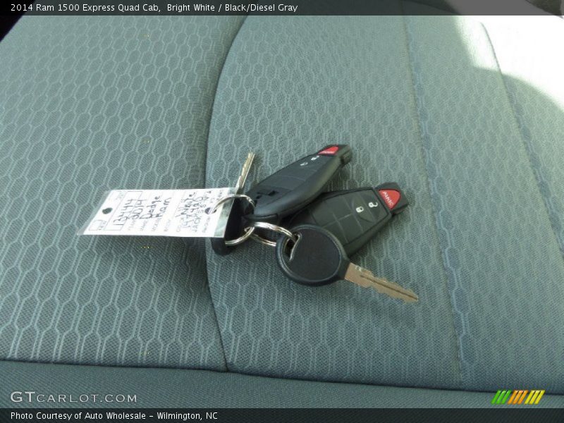 Bright White / Black/Diesel Gray 2014 Ram 1500 Express Quad Cab