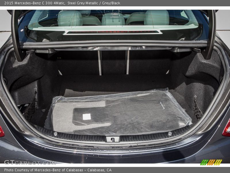 Steel Grey Metallic / Grey/Black 2015 Mercedes-Benz C 300 4Matic
