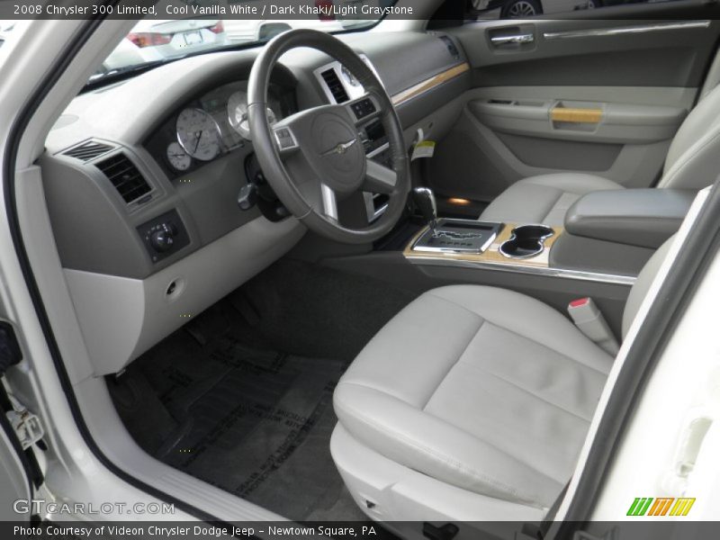 Cool Vanilla White / Dark Khaki/Light Graystone 2008 Chrysler 300 Limited