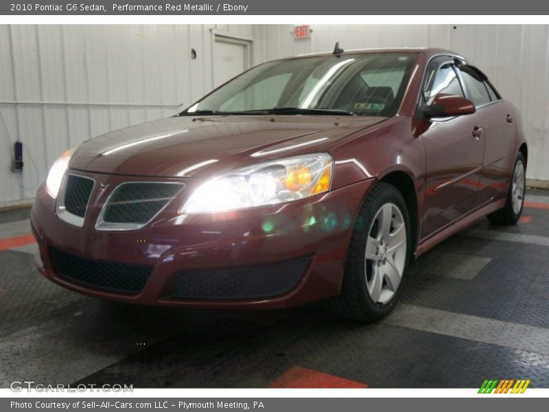 Performance Red Metallic / Ebony 2010 Pontiac G6 Sedan