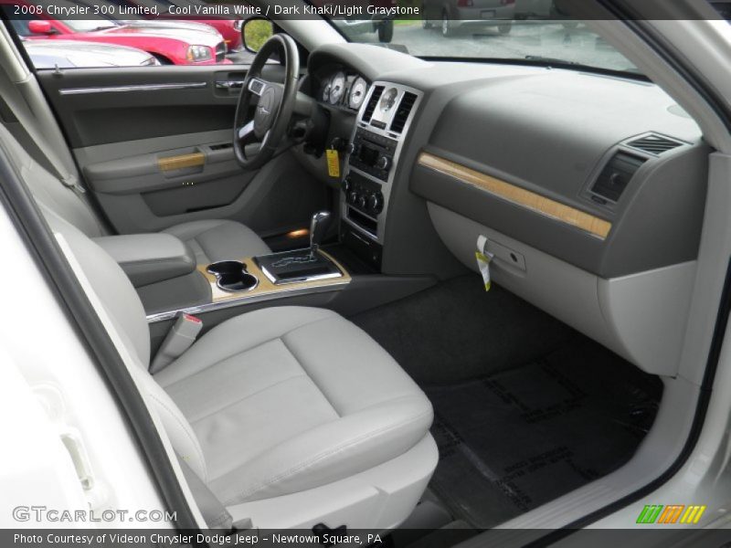 Cool Vanilla White / Dark Khaki/Light Graystone 2008 Chrysler 300 Limited