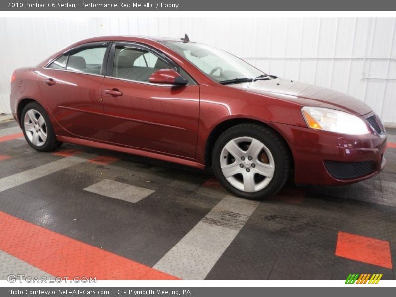 Performance Red Metallic / Ebony 2010 Pontiac G6 Sedan