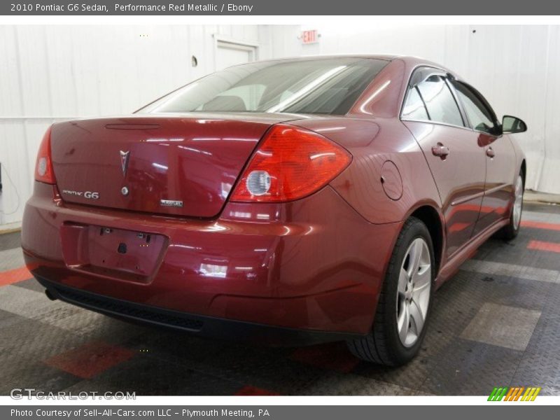 Performance Red Metallic / Ebony 2010 Pontiac G6 Sedan
