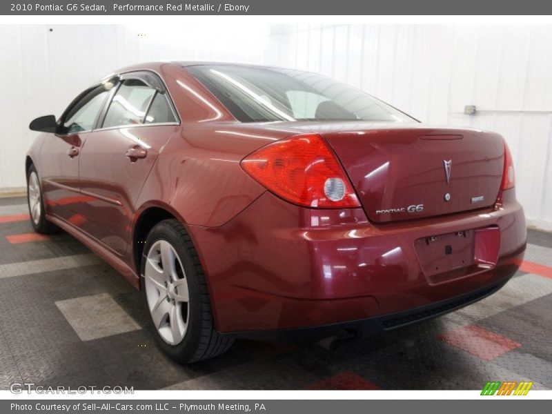 Performance Red Metallic / Ebony 2010 Pontiac G6 Sedan